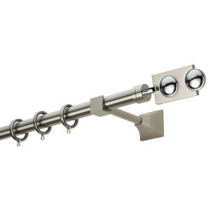 Κουρτινόβεργα Νίκελ ματ/Χρώμιο PR4014-51