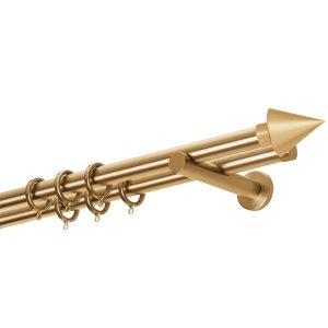 Κουρτινόβεργα Χρυσό ματ-Double Tube A4146-51