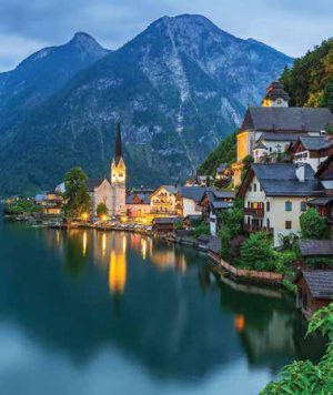 Ρόλλερ Σκίασης Ψηφιακής Εκτύπωσης ''Σπίτια στη Λίμνη'' Ε532-52