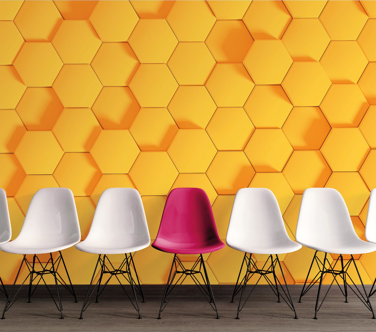 Φωτοταπετσαρία τοίχου τρισδιάστατη ''Honey Comb'' DD118728-96 - Image 2