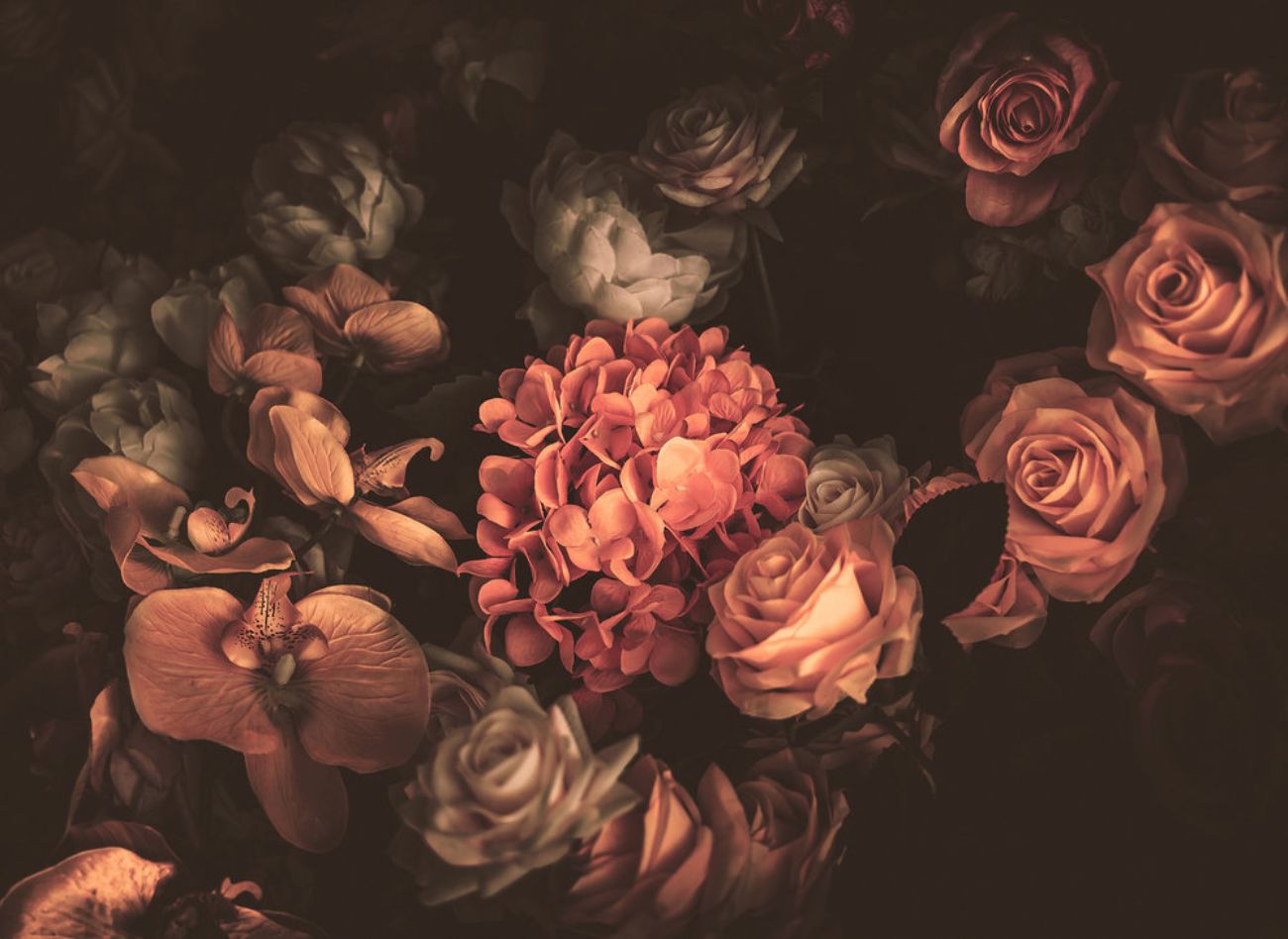 Φωτοταπετσαρία τοίχου λουλούδια ''Romantic Flowers'' DD118512-96