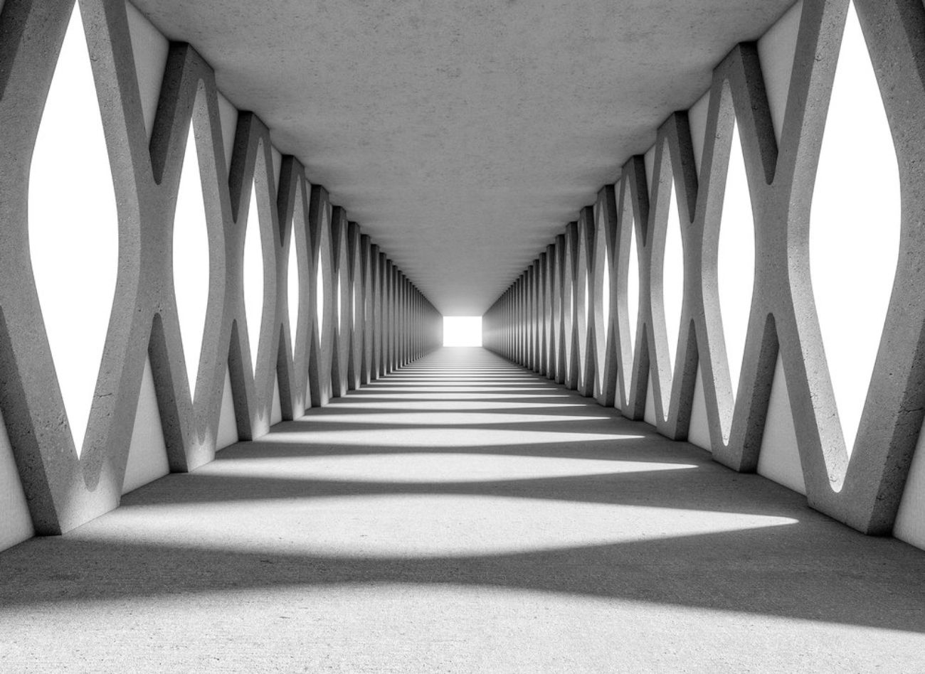 Φωτοταπετσαρία τοίχου διάδρομος ''Grey Aisle'' DD118744-96