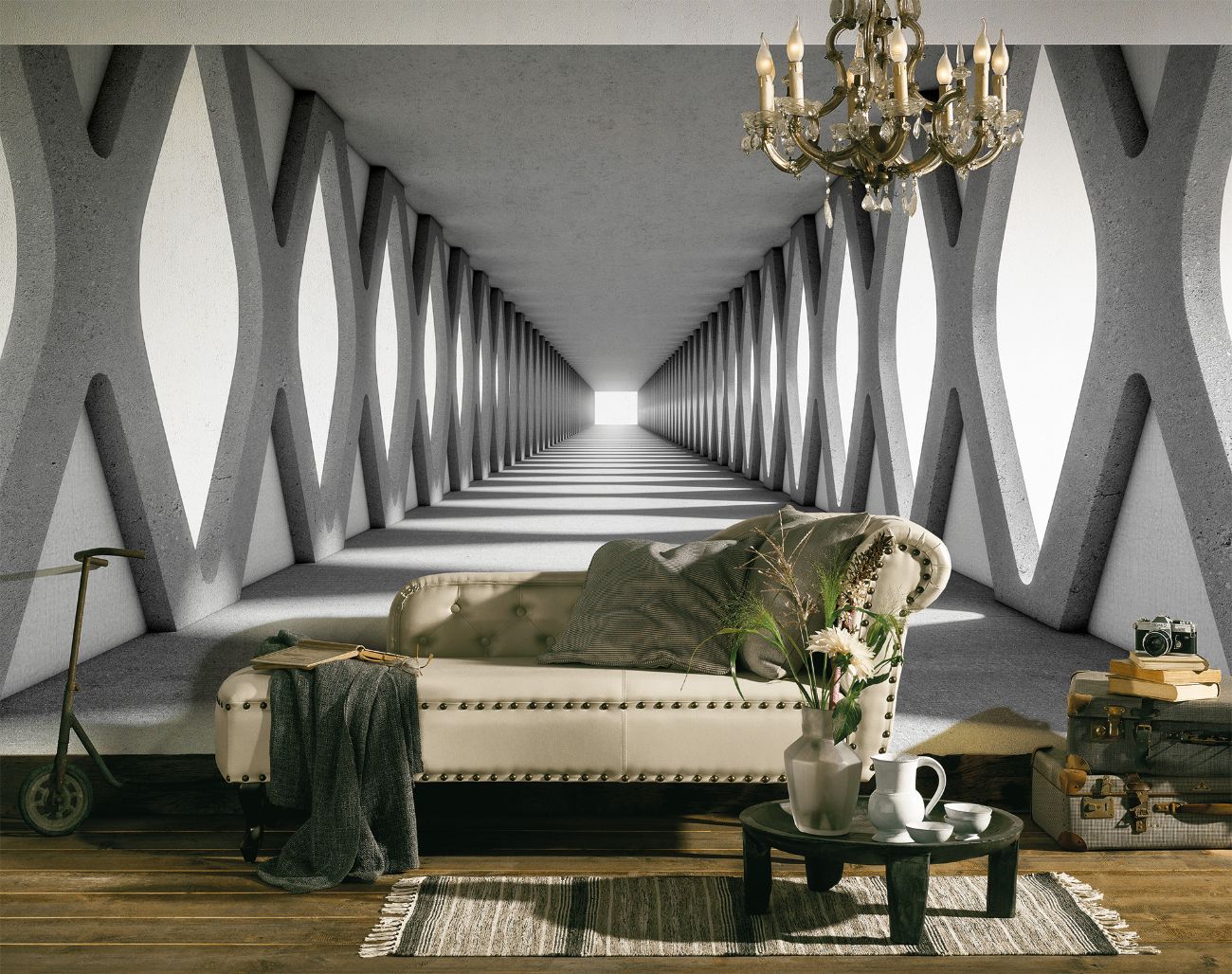Φωτοταπετσαρία τοίχου διάδρομος ''Grey Aisle'' DD118744-96 - Image 2
