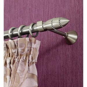 Κουρτινόβεργα Aslanis Νίκελ σατινέ Space Strass-52