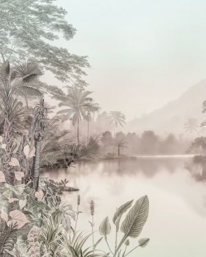 Φωτοταπετσαρία τοίχου λίμνη ''Lac des Palmiers'' X4/1022-96