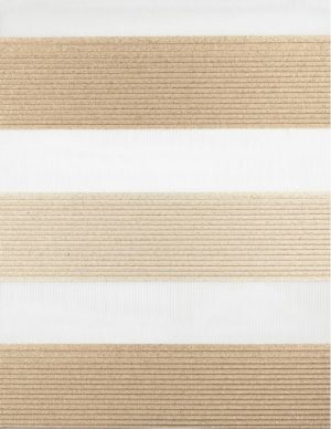 Ρόλλερ Σκίασης διπλό μεταλλιζέ με πιέτα μπεζ-χρυσό 808200-02/22