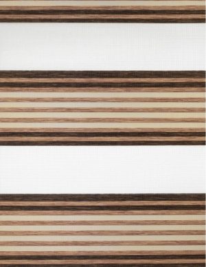 Ρόλλερ Σκίασης διπλό με πιέτα μπεζ-καφέ 90181-03/22