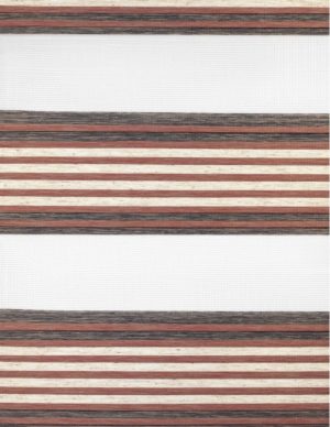 Ρόλλερ Σκίασης διπλό με πιέτα εκρού-γκρι-ροδί 90181-04/22