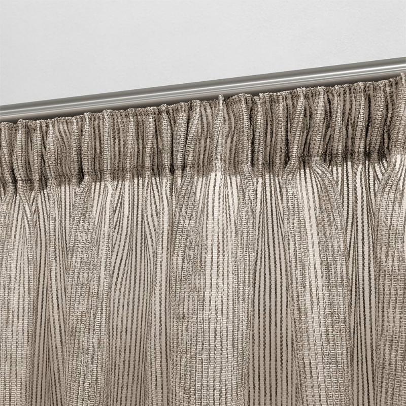 Κουρτίνα Έτοιμη Ραμμένη 1002 Taupe-1001 - Image 3