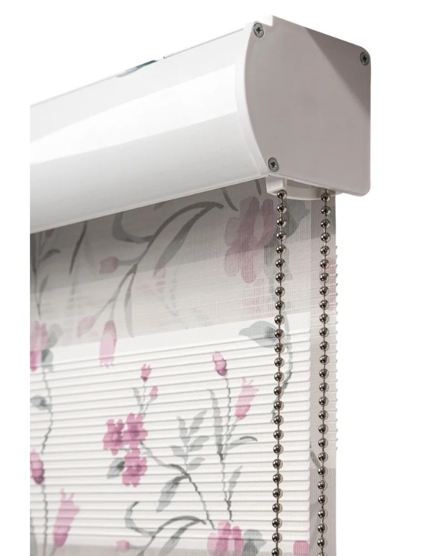 Ρόλλερ Σκίασης διπλό με πιέτα φλοράλ V-9282/22 - Image 4